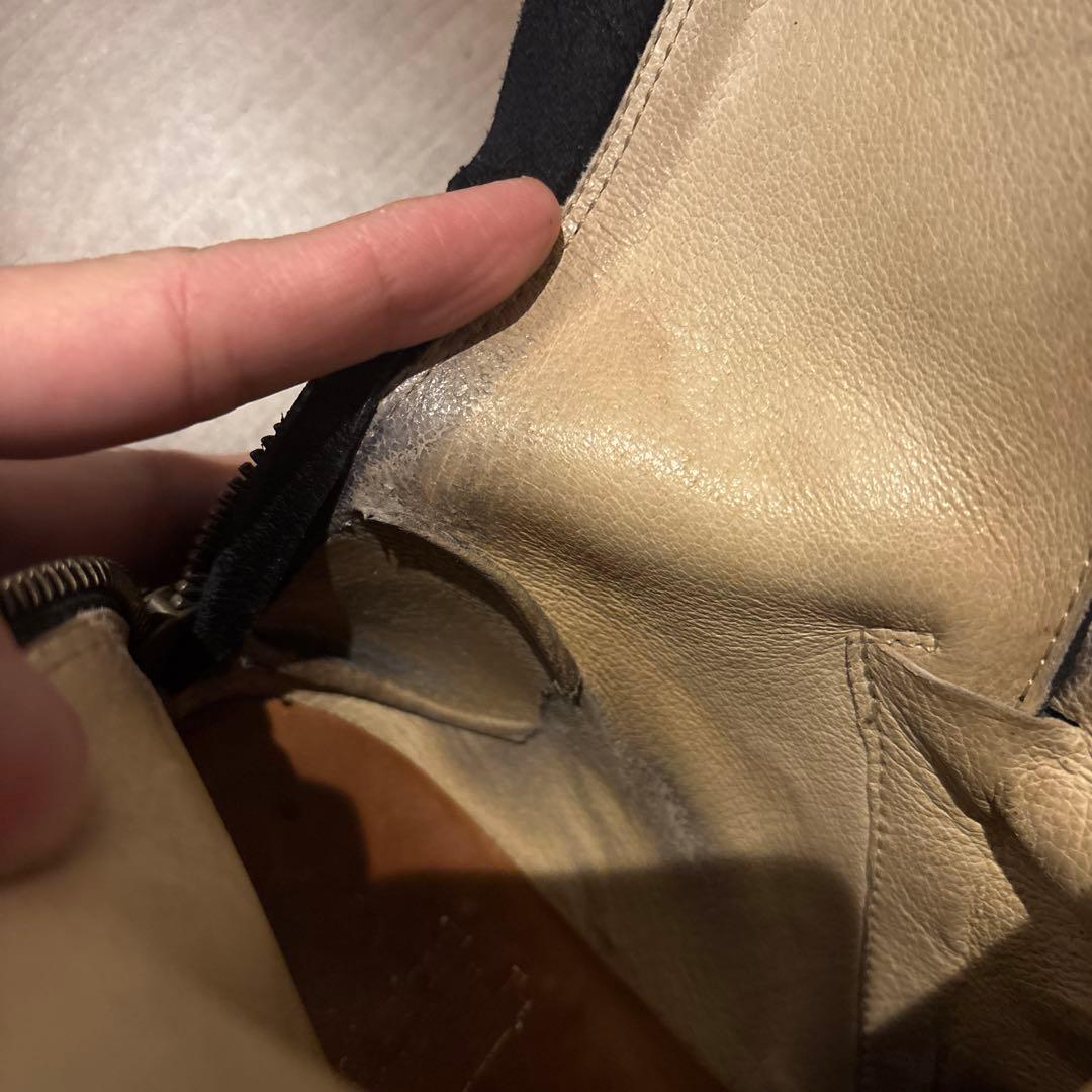 (再出品) nil admirari バックジップブーツ スウェード 42