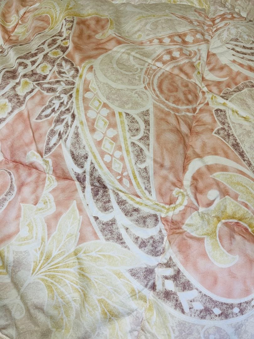 vic0717 京都西川　ローズ羽毛布団 シングルサイズ ピンク系