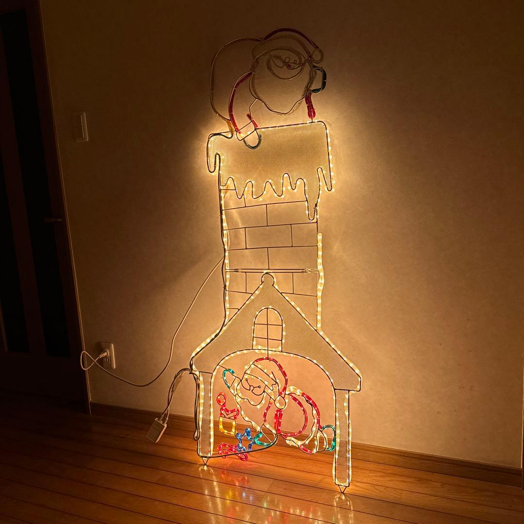 ★イルミネーション★ チューブライト　エントツサンタ