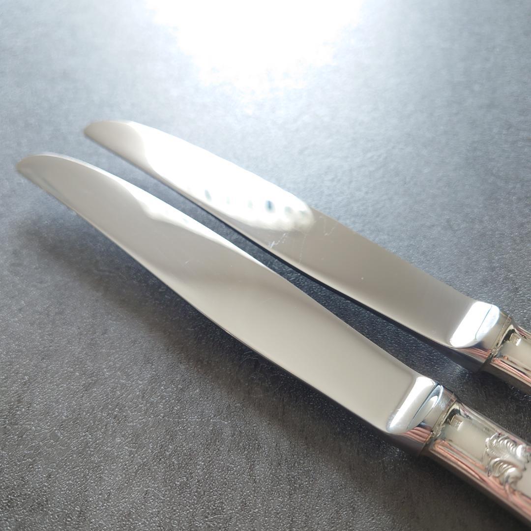 希少 美品 クリストフル ポンパドール テーブルナイフ 2点