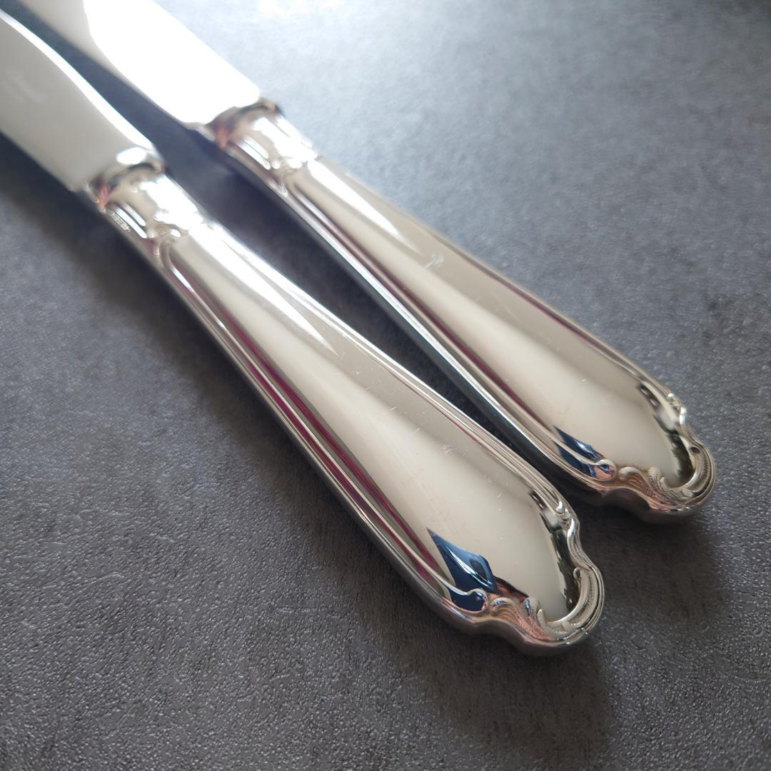 希少 美品 クリストフル ポンパドール テーブルナイフ 2点