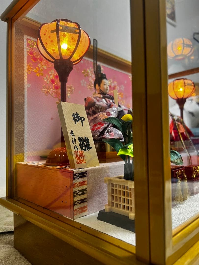 【神奈川県横浜市付近】発送も可能！オルゴール付⚠️雛人形 芥子親王飾り ひな人形