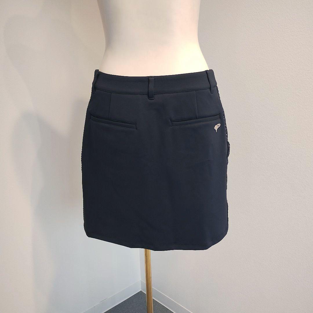BEAMS GOLFネイビー サイドレース スカートＳサイズ