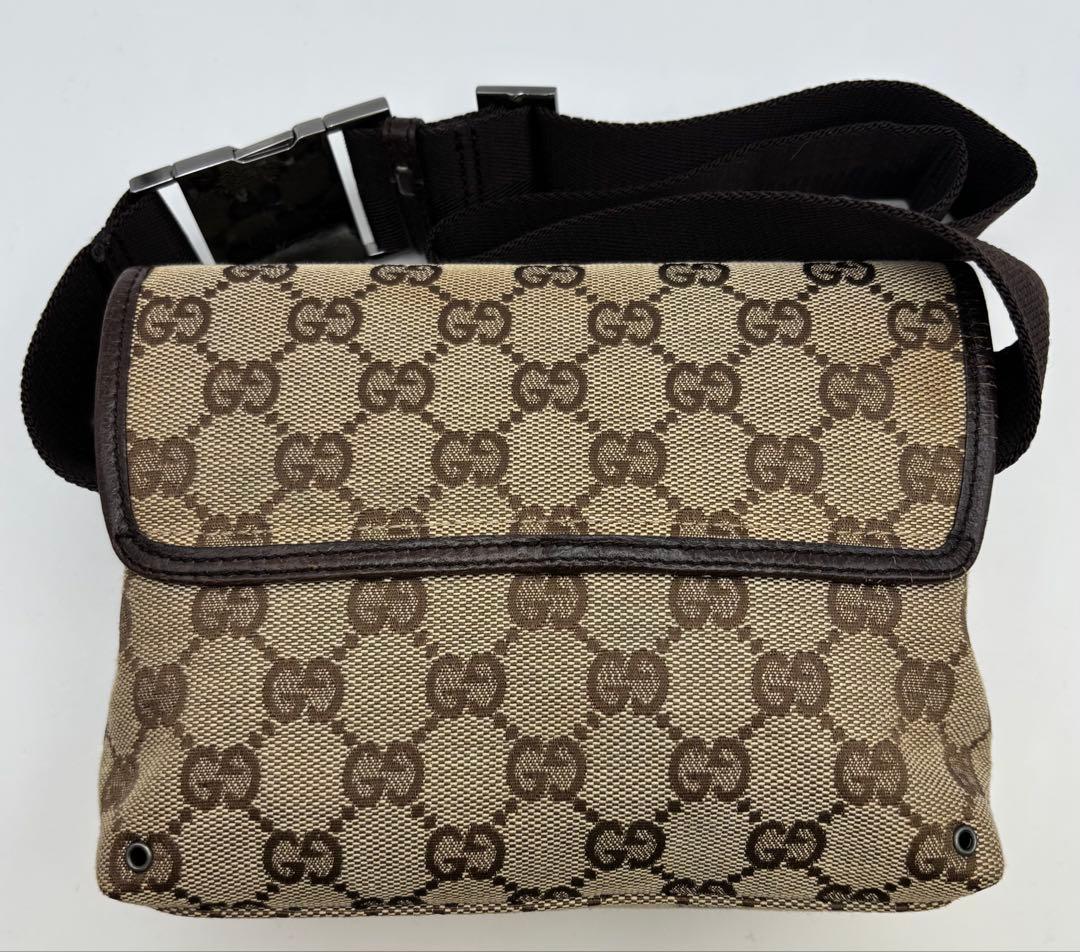 GUCCI グッチ GGキャンバス ボディバッグ ウエストポーチ 92543