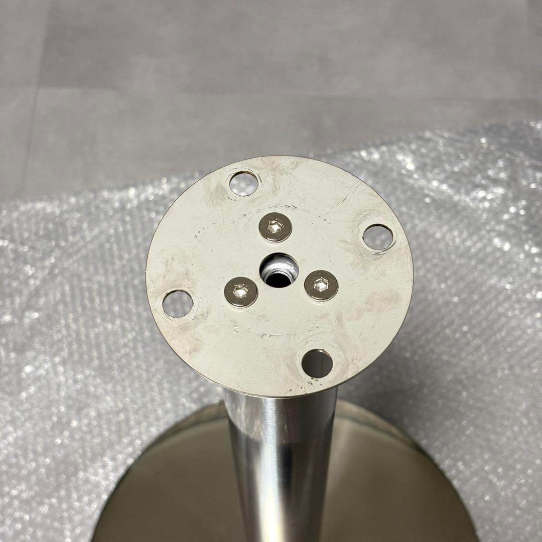 ステンレスコーヒーテーブル サイドテーブル ヘアライン仕上げ カフェ バルコニー