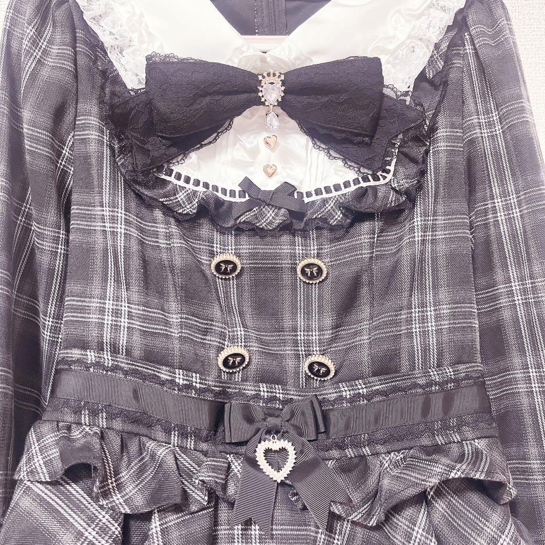 LIZLISA スピンドルヨークティアードワンピース