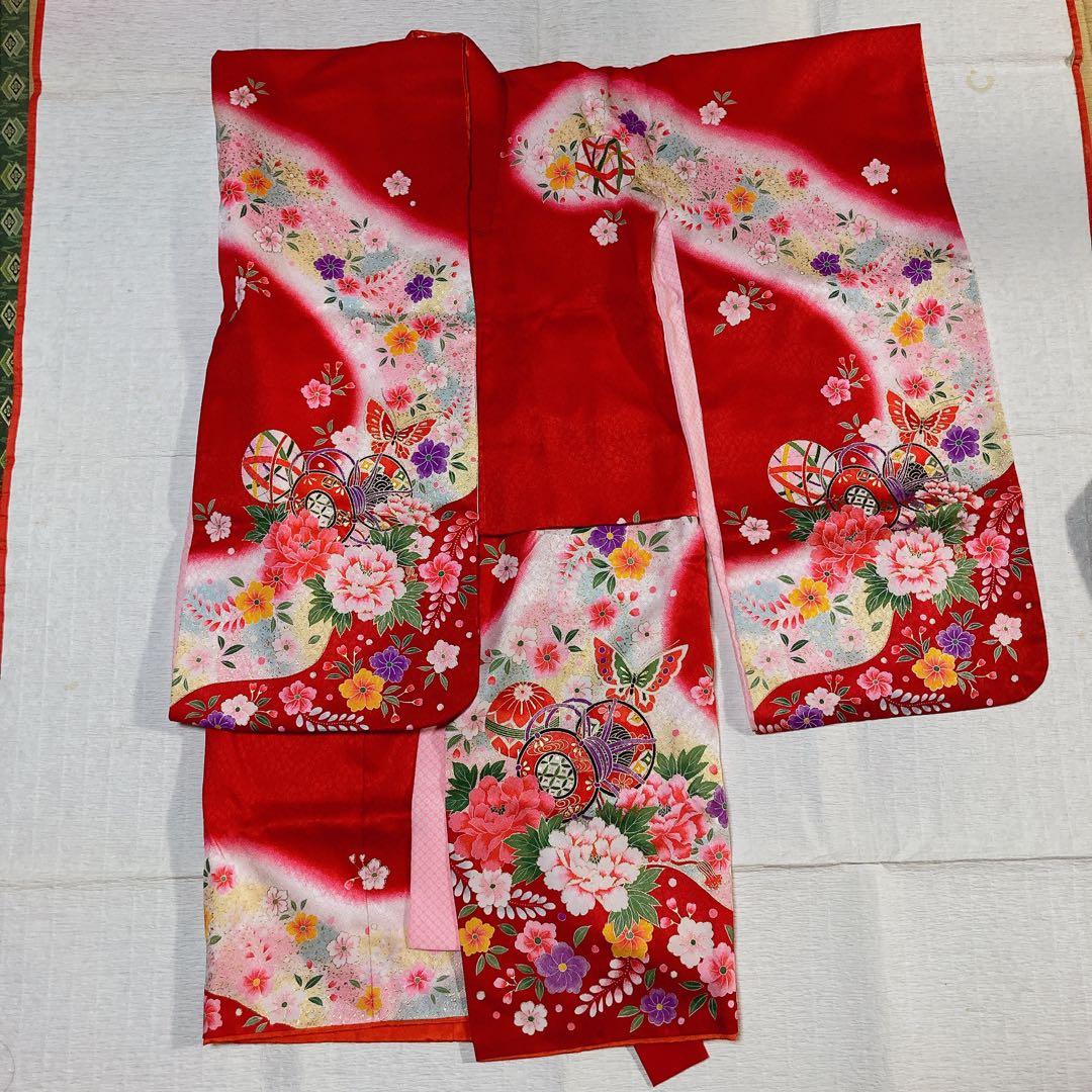 七五三 着物セット 赤 ピンク♡5歳