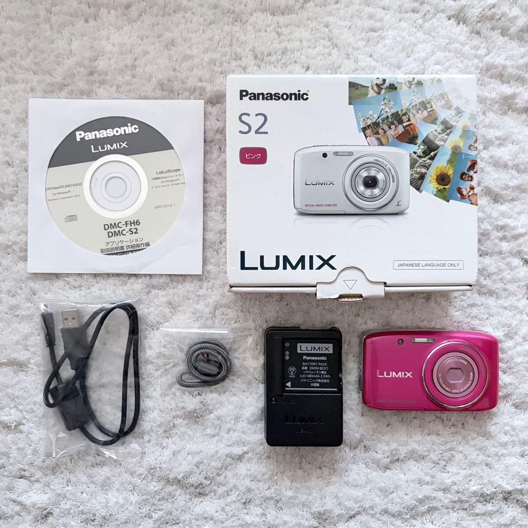 美品【動作確認済】Panasonic パナソニック LUMIX DMC-S2