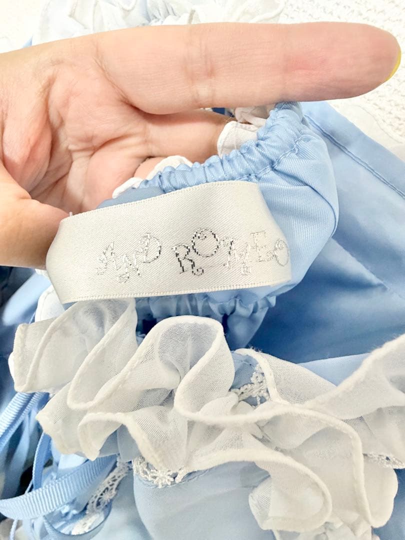 AND ROMEO♡豪華絢爛ジャンパースカート♡サックス♡2024年夏限定カラー