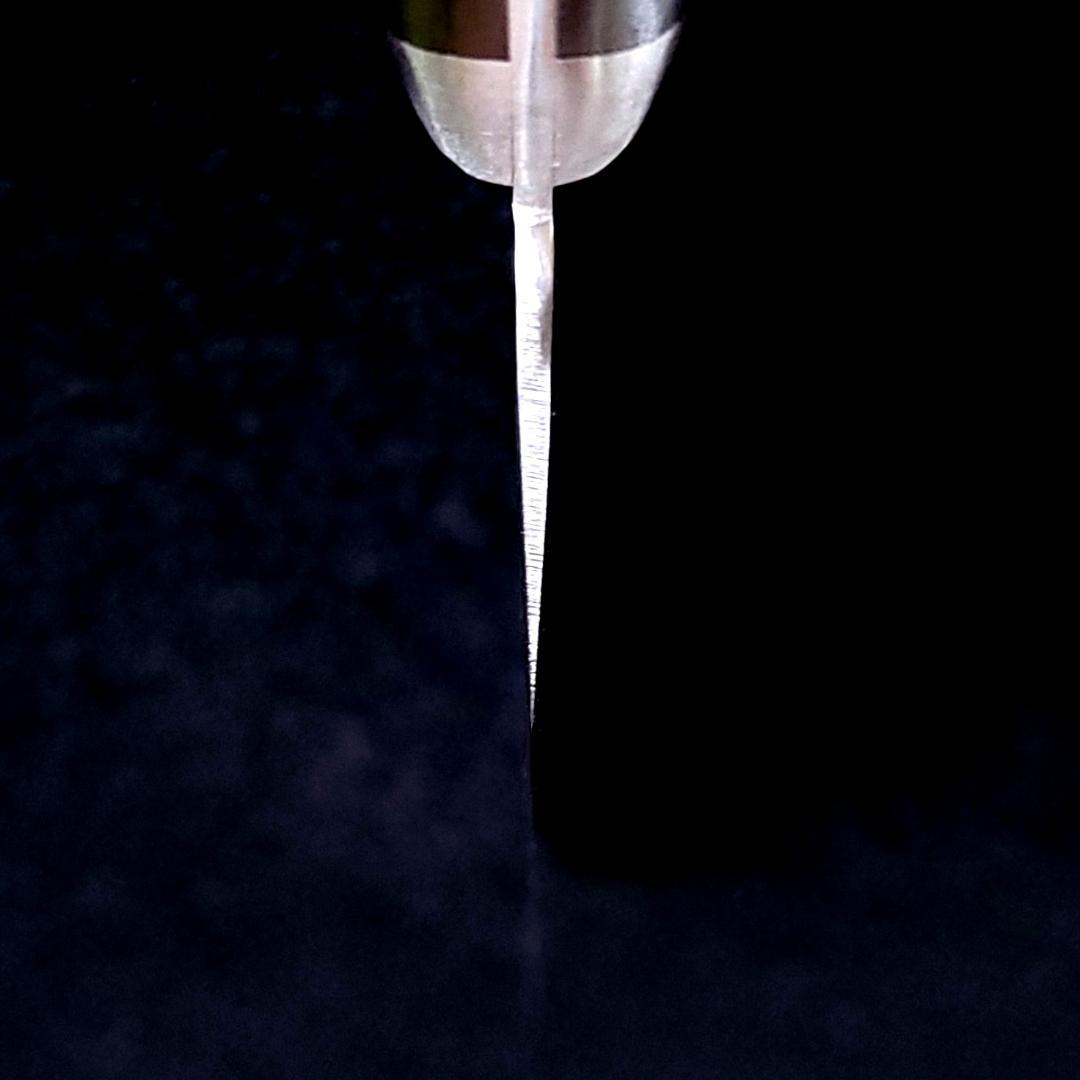 B*R様 日本製 VG10 ダマスカス 三徳包丁185mm 黒柄 G1756E