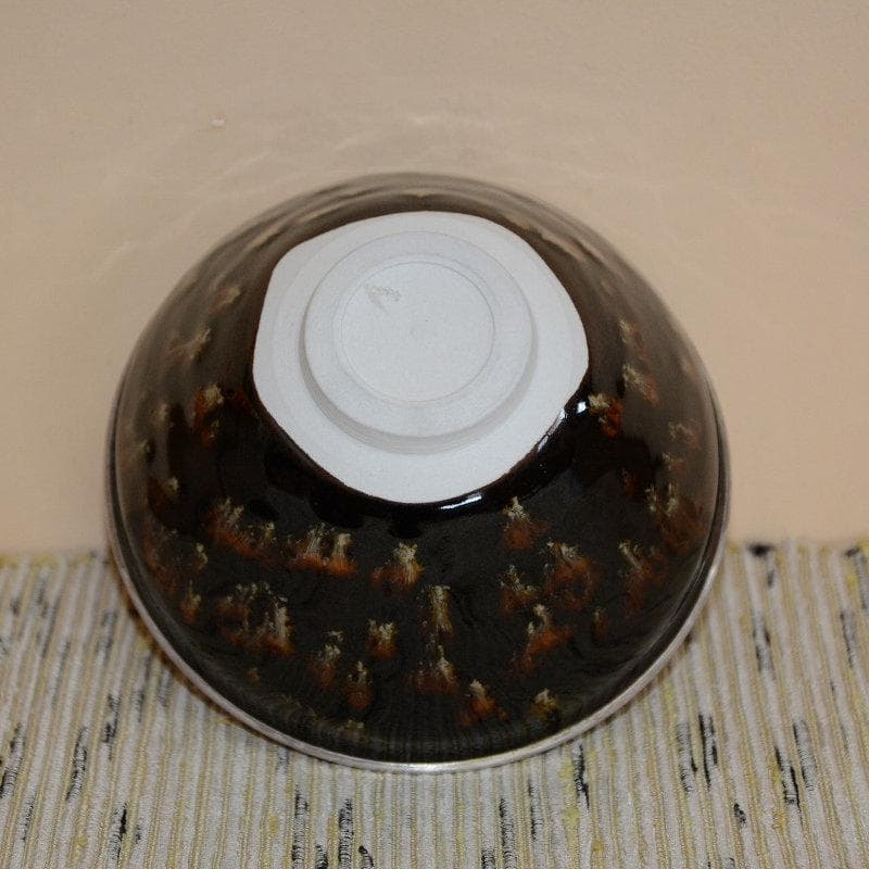 茶道具　玳玻盞天目茶碗　桶谷洋（定一）　 古物　送料込み