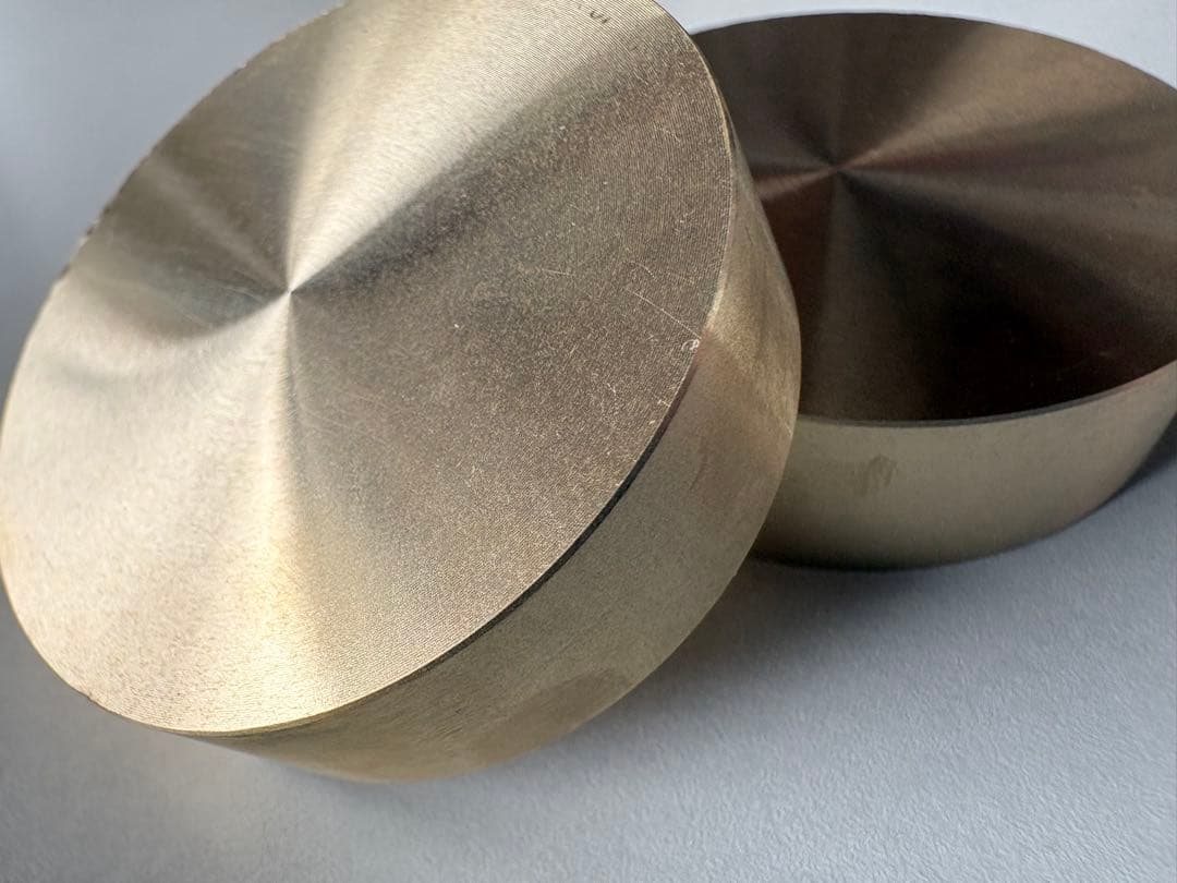 純銅製　ペーパーウエイト　2個セット　塊　494.28g