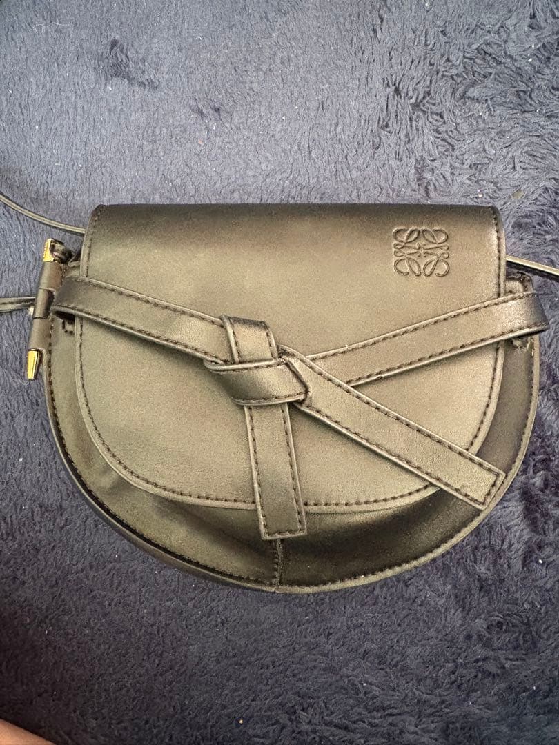 ロエベ　ゲート　黒 ショルダー　バッグ