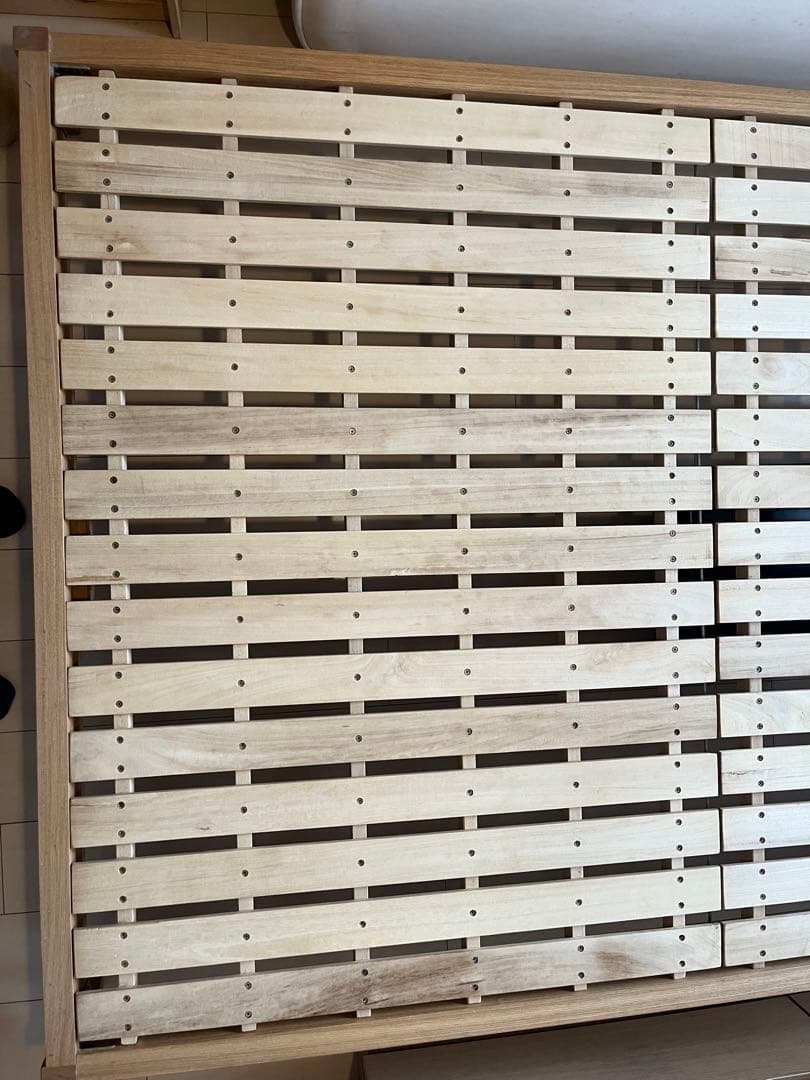 Y.E様用　無印良品 タモ材 ダブルベッド　直接引取