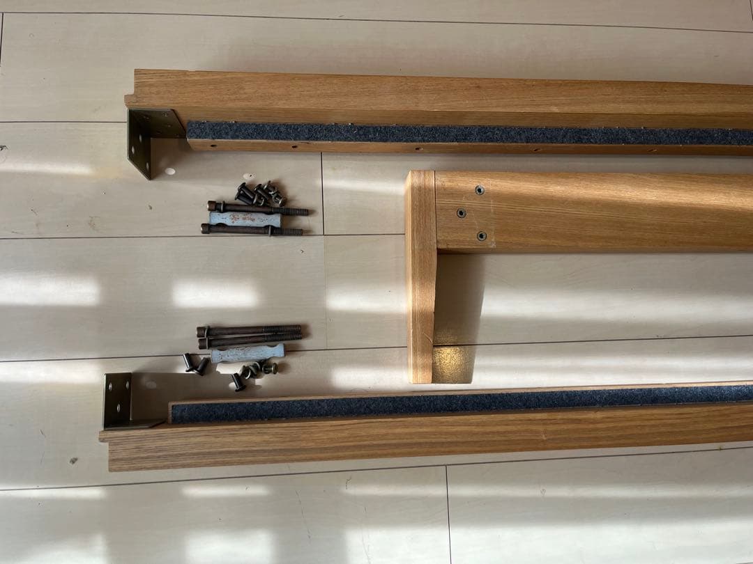 Y.E様用　無印良品 タモ材 ダブルベッド　直接引取