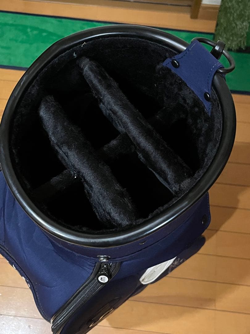 使用感極小　M.U SPORTS ネイビー キャディバッグ　レディース　ウエサコ