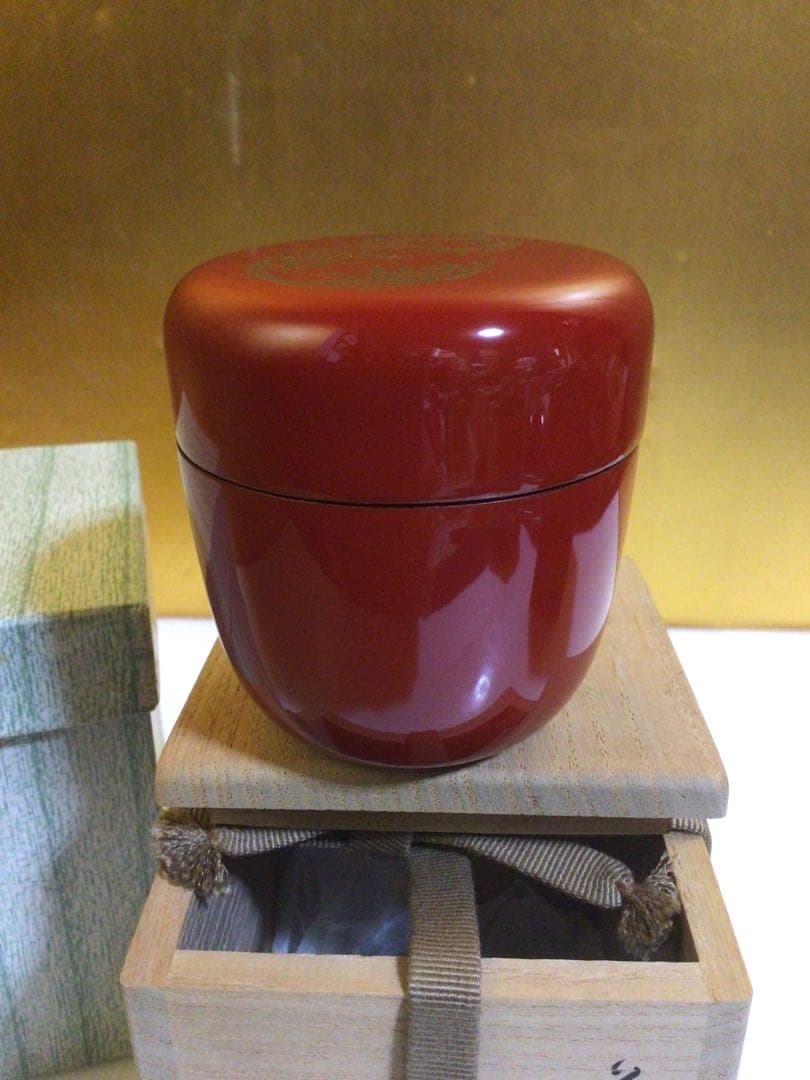 茶道具 棗 中村湖彩 共箱付き