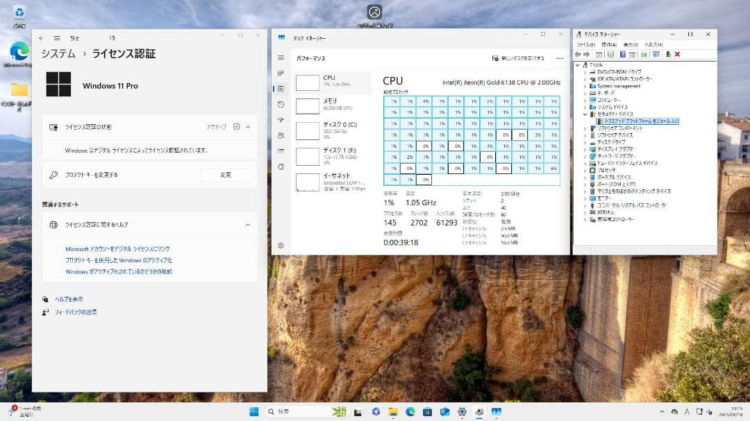 超性能！NEC タワー型サーバー 40c80t メモリ256GB Win11