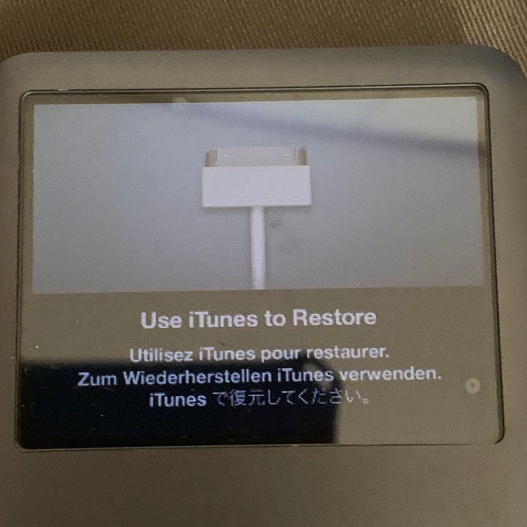 ジャンク Apple iPod classic 160GB 壊れています