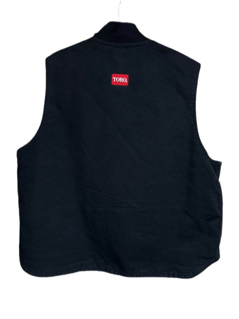 美品Carhartt ダックベスト ブラックTurf Care Toro コラボ