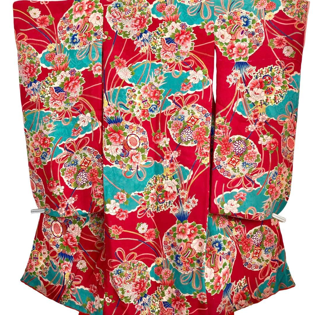 アンティーク3歳 女の子 子供着物 七五三 アンティーク着物 NO110