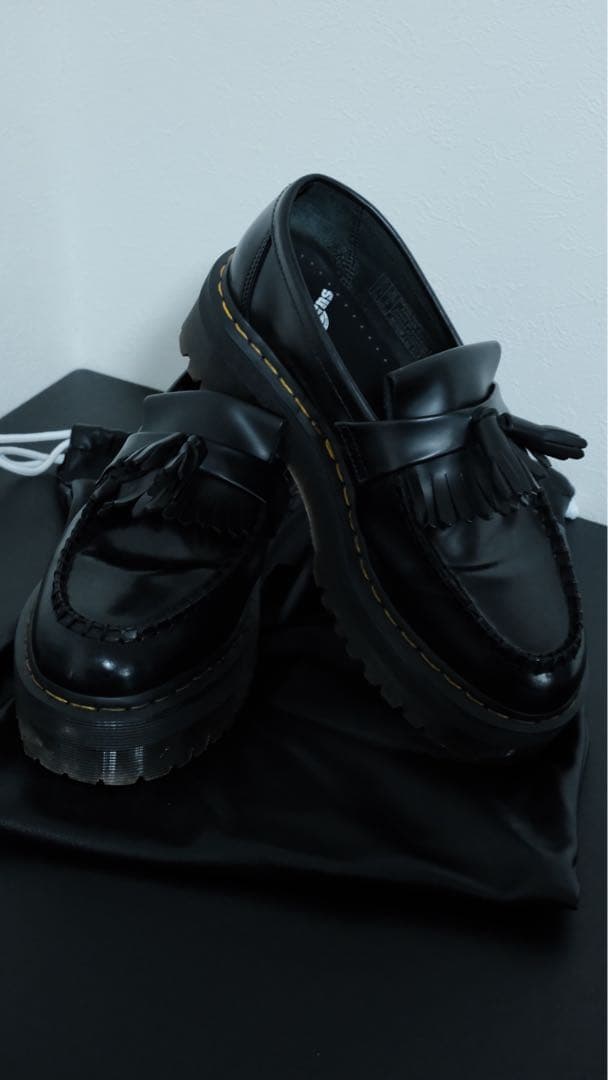 [3回のみ使用]Dr. Martens 厚底タッセルローファー uk8