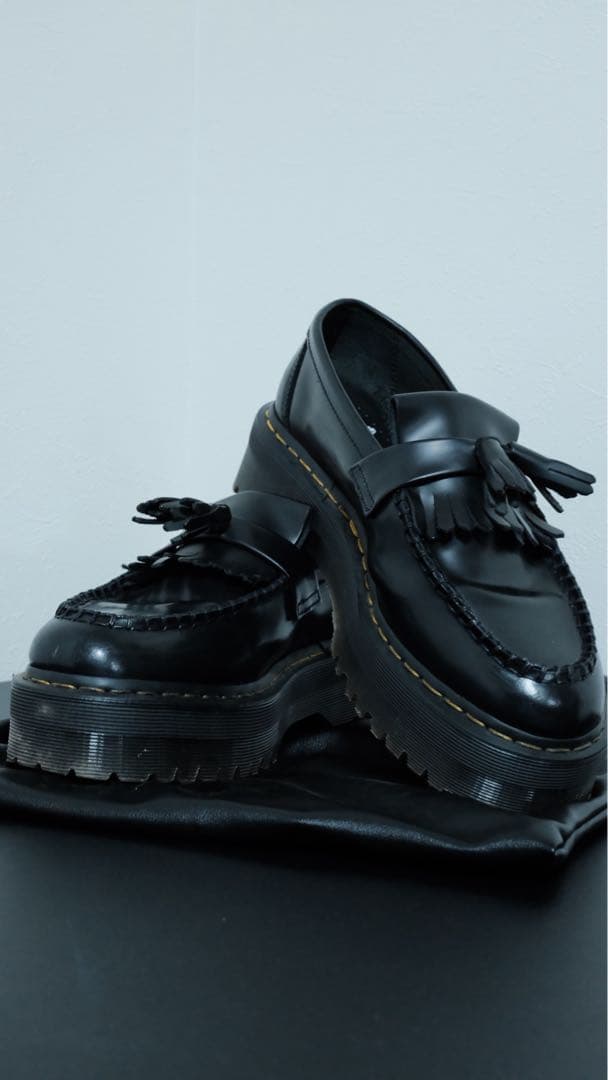 [3回のみ使用]Dr. Martens 厚底タッセルローファー uk8