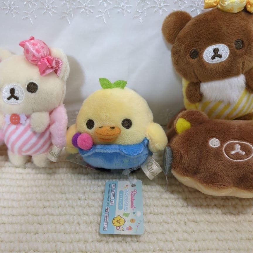 リラックマ　コリラックマ　てのりぬいぐるみ　ジュエルケース　ピンク２つ