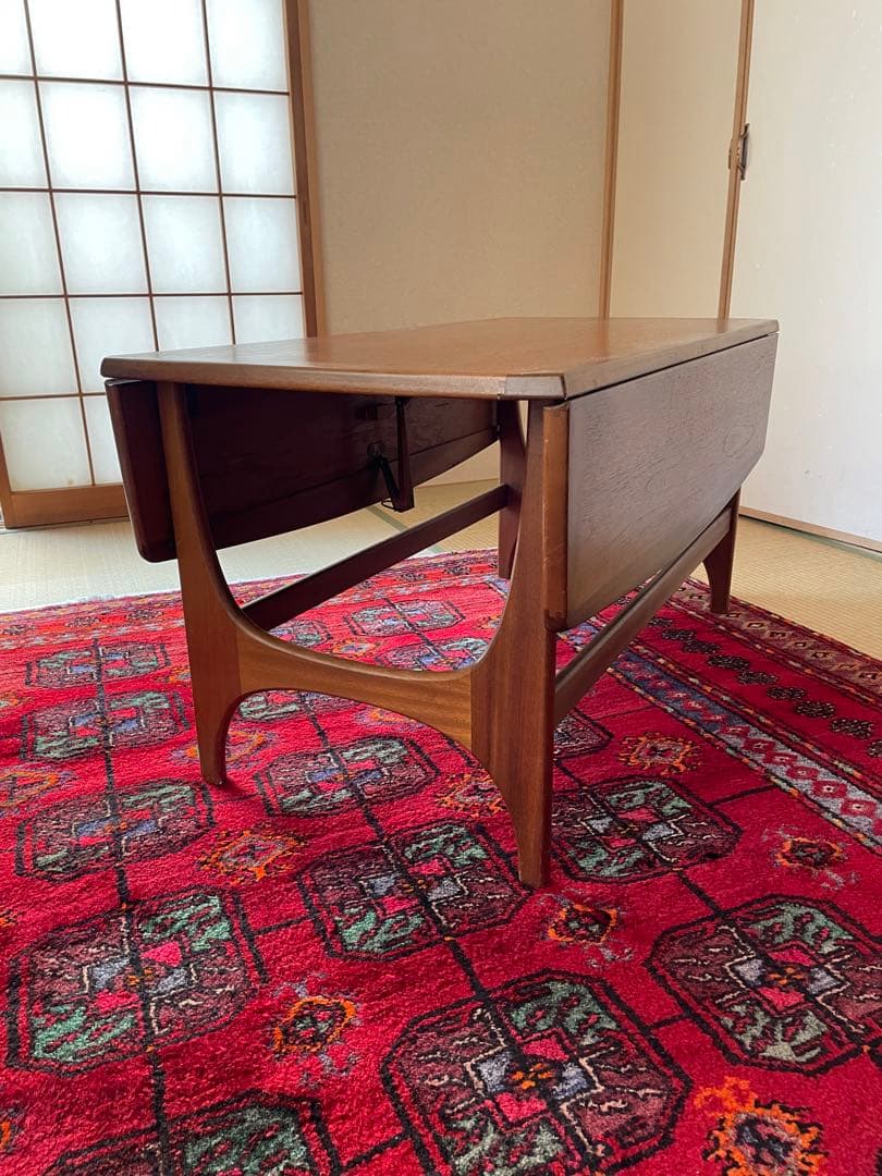 北欧 イギリス ヴィンテージテーブル チーク エクステンション 70b