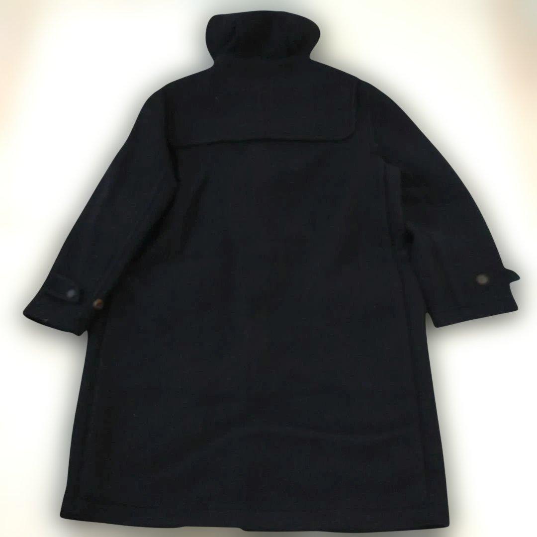 van ダークブルー ダッフルコート フード付き