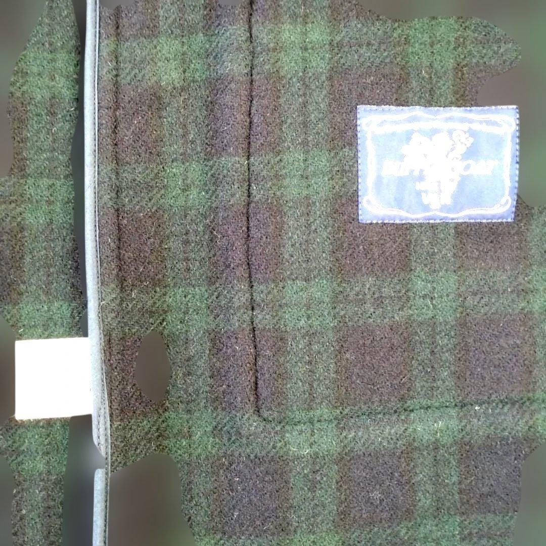 van ダークブルー ダッフルコート フード付き