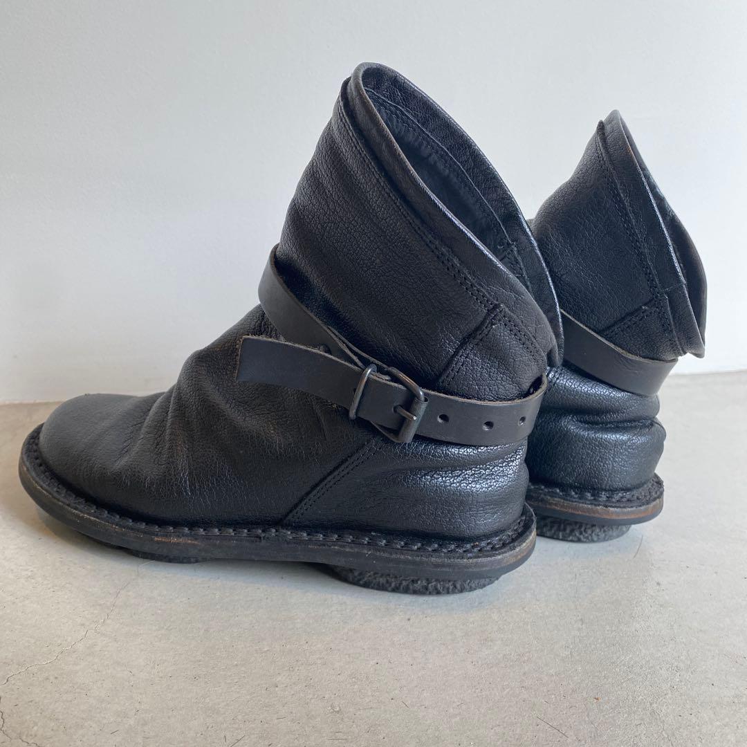 trippen ボム 36 ブラック　レザーブーツ ベルト付き