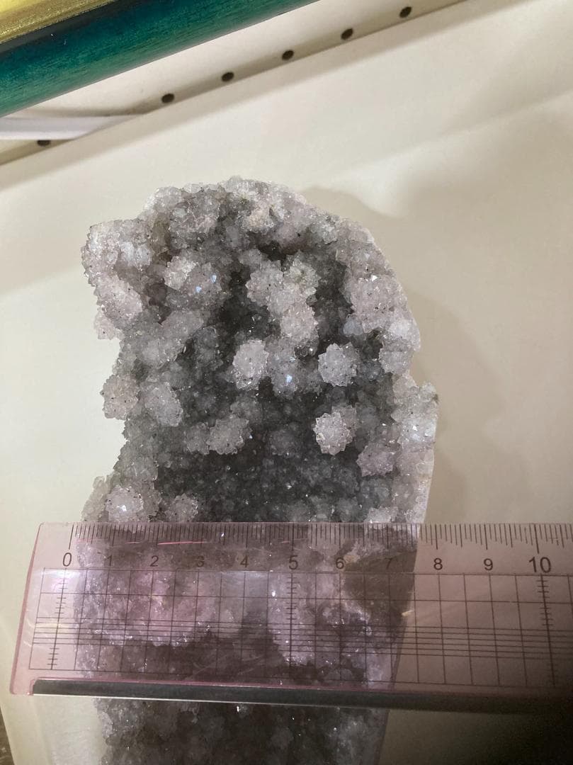 ホワイトアメジスト ブラジル産約829グラム 船の形宝船【 秘蔵コレクション 】