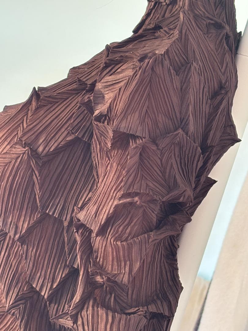 ISSEY MIYAKE 変形 立体プリーツ プリーツブラック M