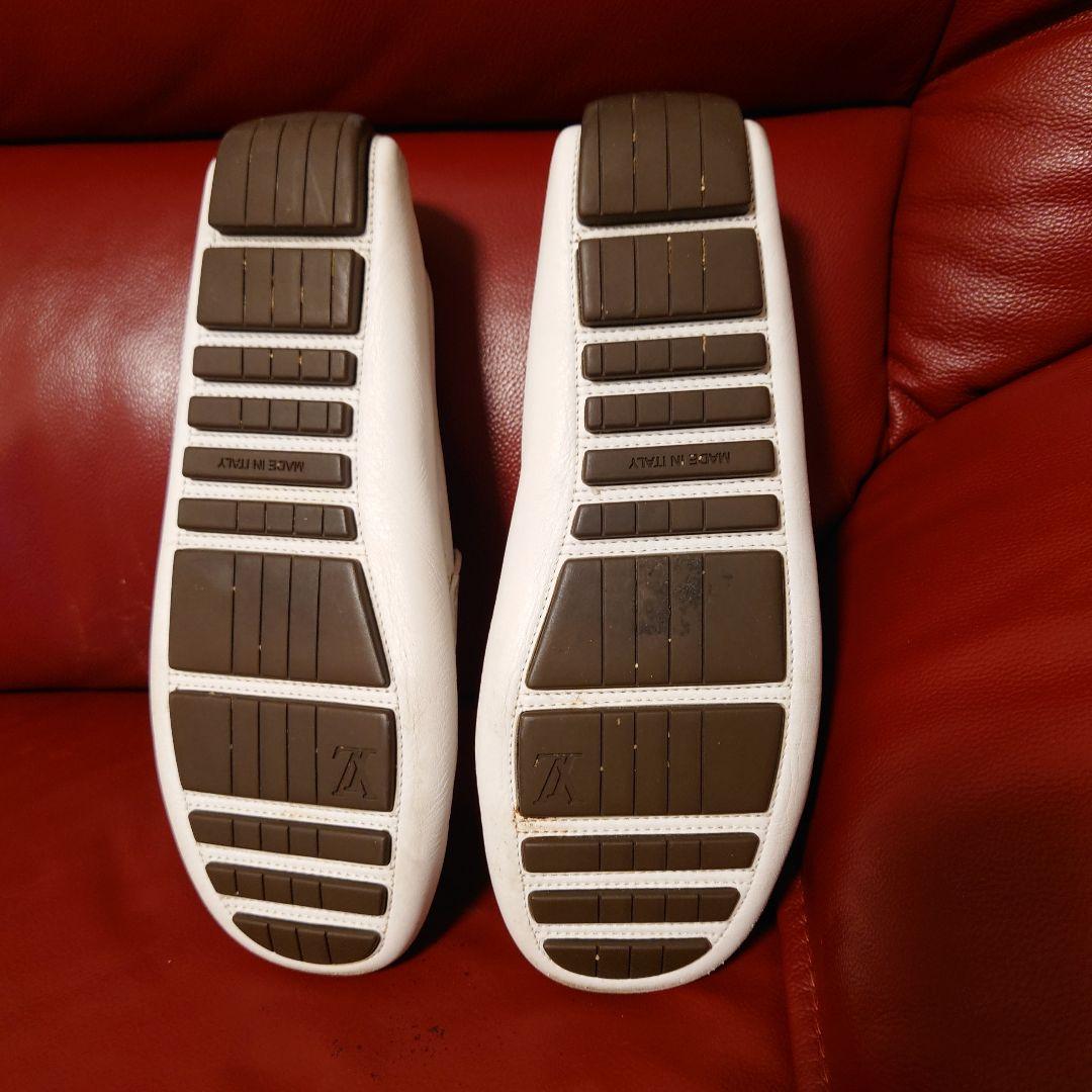 【本物保証】 LOUIS VUITTON ルイヴィトン ホワイトローファー 8