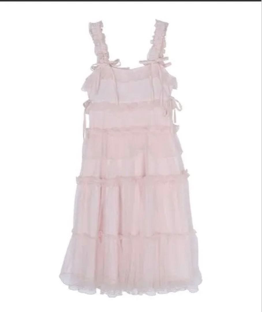 チュールドロストロングワンピース　merry jenny