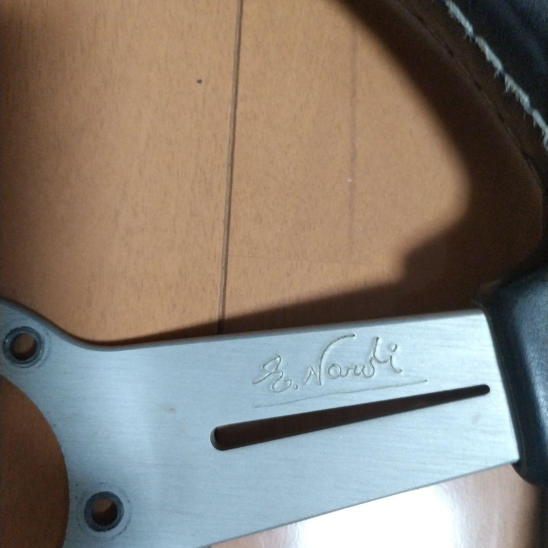Nardi ステアリングホイール ブラックレザー３３パイ中古当時物