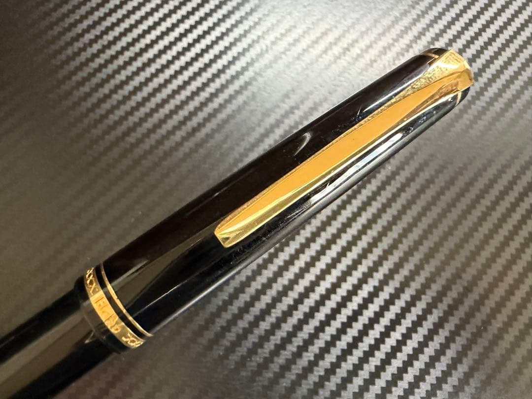 美品 パイロット 初期型 エラボー 万年筆 ブラック SM 軟中字