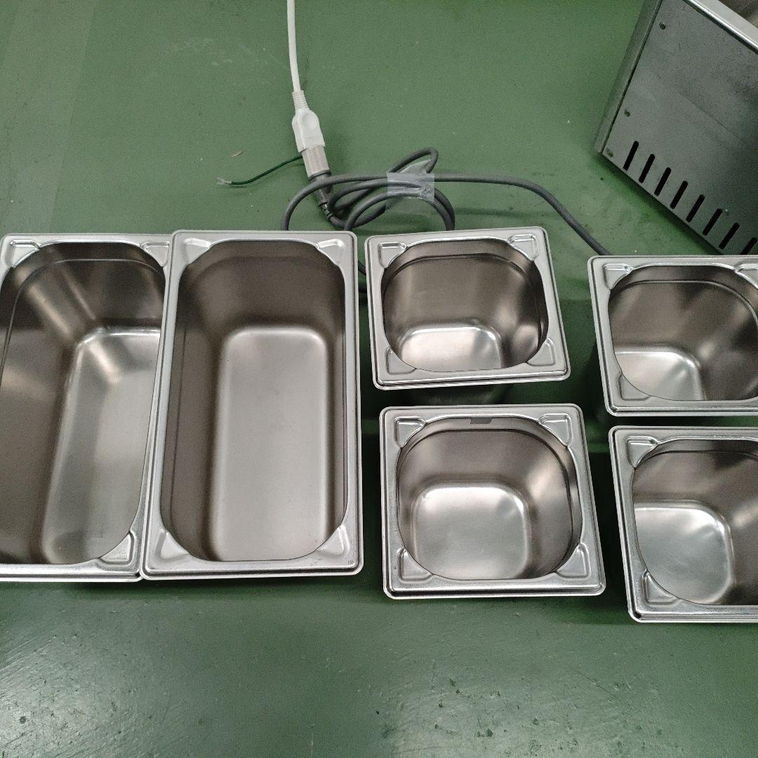 【通電確認済】Maruzen フードウォーマー 3列　ステンレス　100ボルト