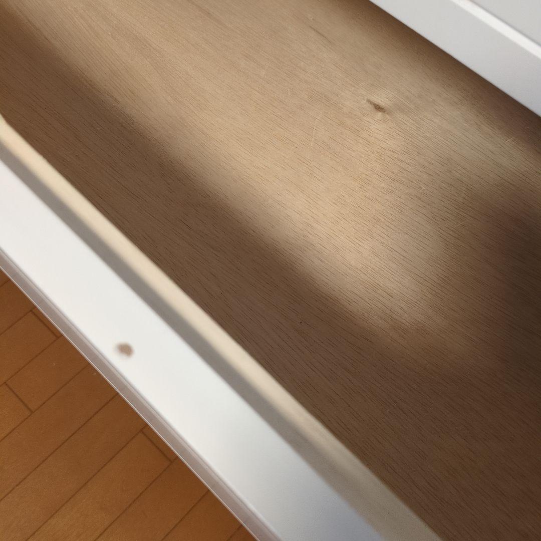 ホワイト木製チェスト 5段 ②
