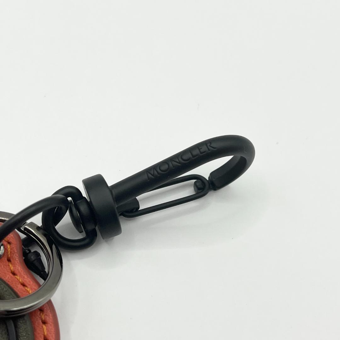【新品】MONCLER キーホルダー キーリング バッグチャーム レザー
