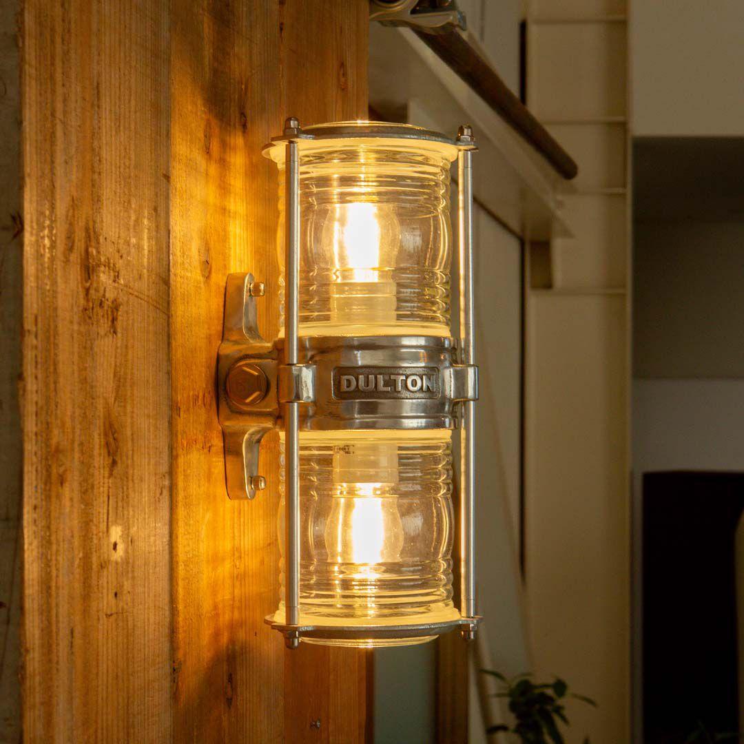 新品 アルミニウム ツイン ガラス ウォール ランプ ダルトン 照明