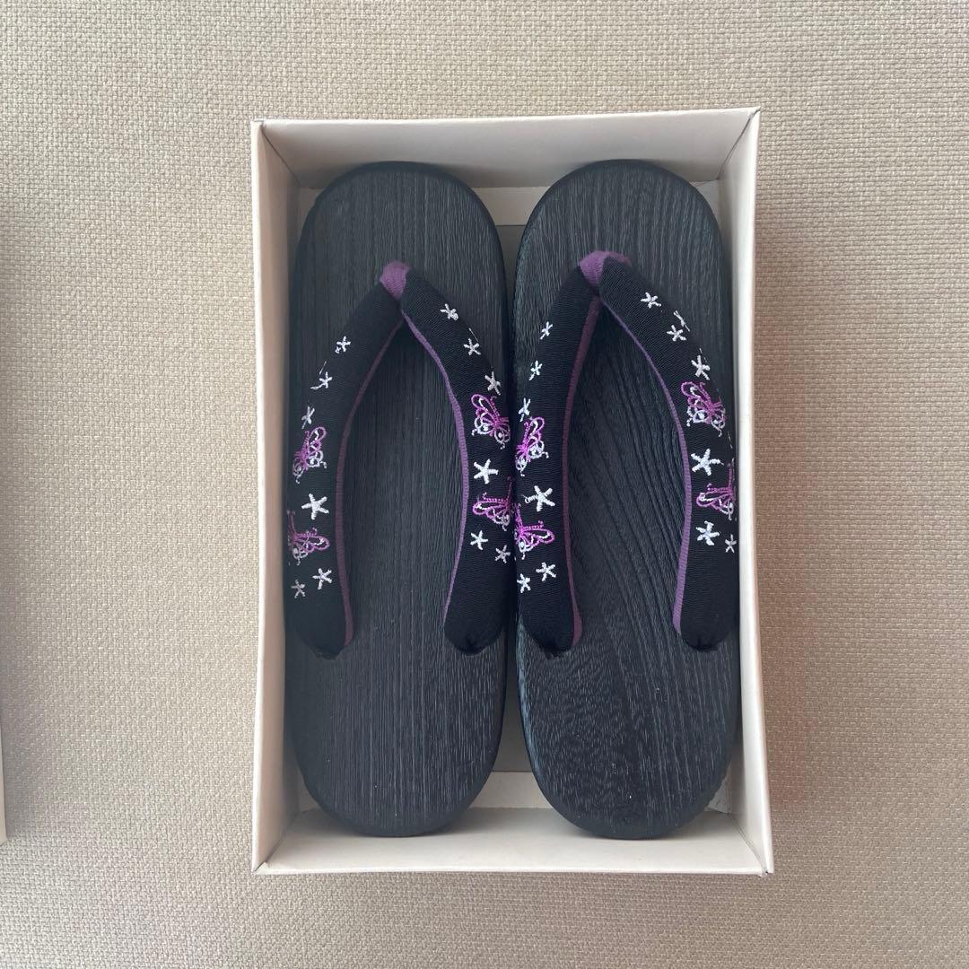 utatane 浴衣 兵児帯 下駄 3点セット 牡丹