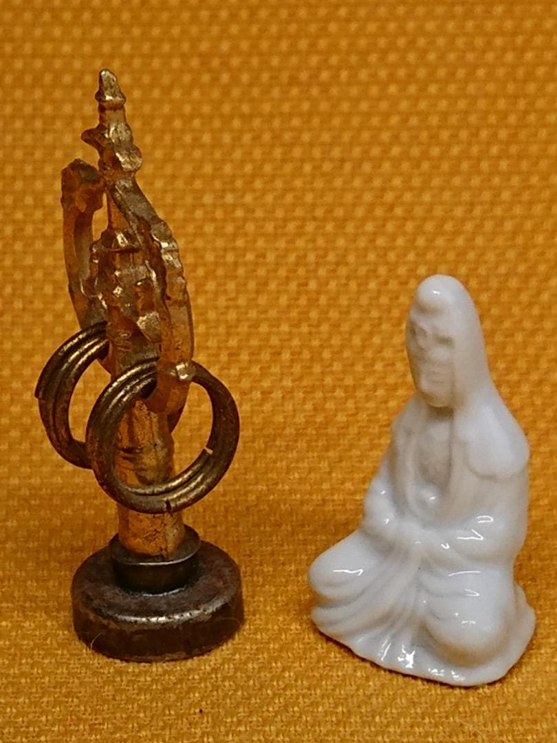 仏教美術　仏像　陶器　人形　銅製　置物　インテリア　工芸品　美術品　A2979