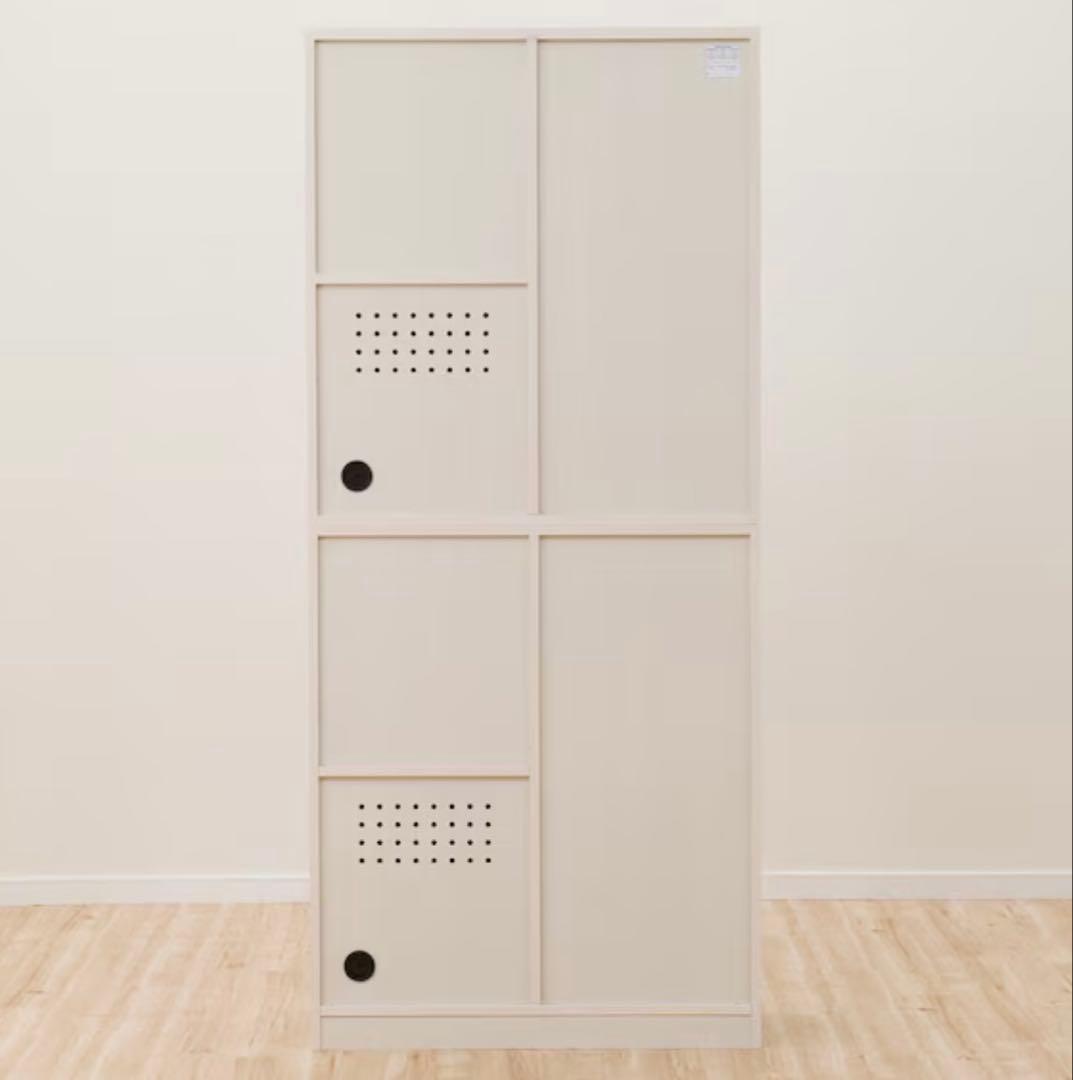 ニトリ　フラップ扉本棚　ホワイト