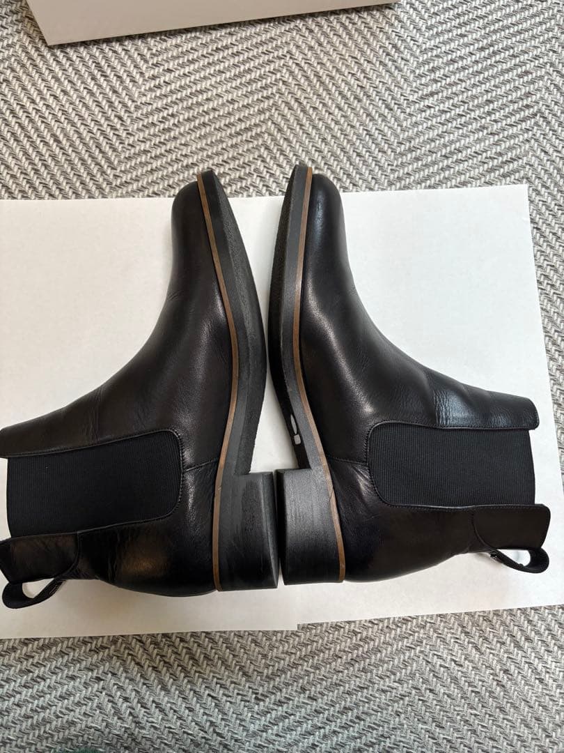 LANVIN en Bleu ブラック サイドゴアブーツ