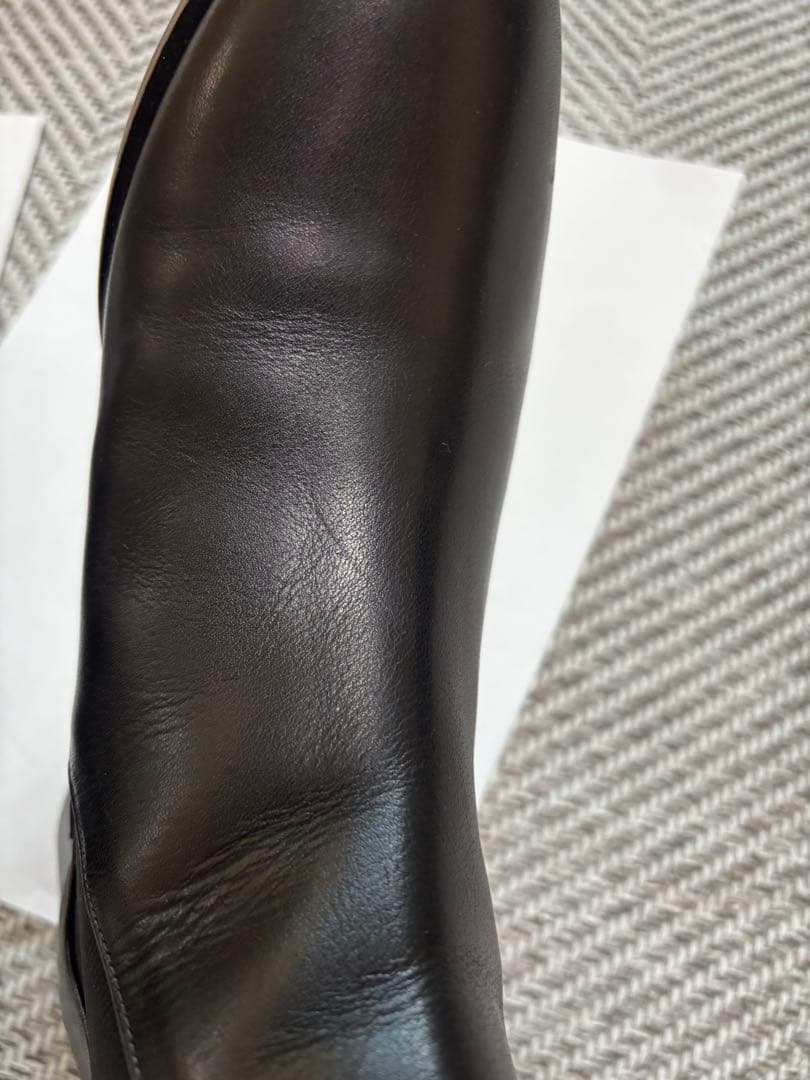 LANVIN en Bleu ブラック サイドゴアブーツ