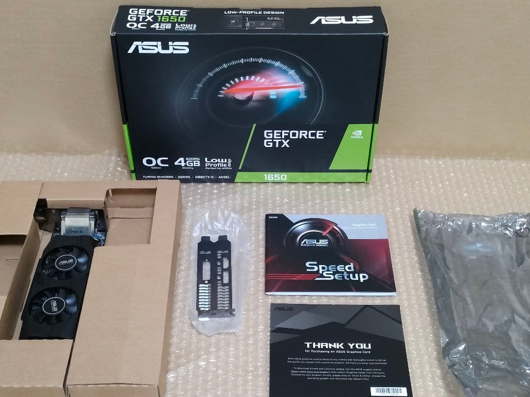 M*z様 ASUS GeForce GTX1650 4GB OC LP BRK