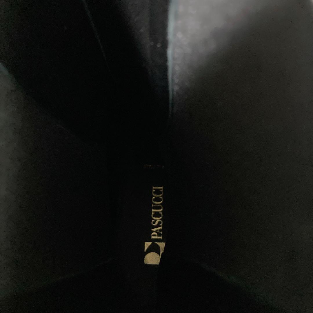 美品 パスクッチ イエナ別注 サイドゴアブーツ 36 本革 軽量 厚底 黒