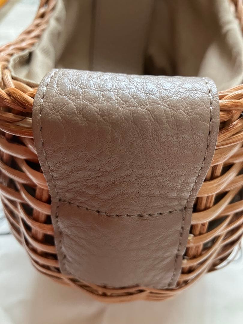 スプリットラタンバスケット ワンハンドル カゴバッグ